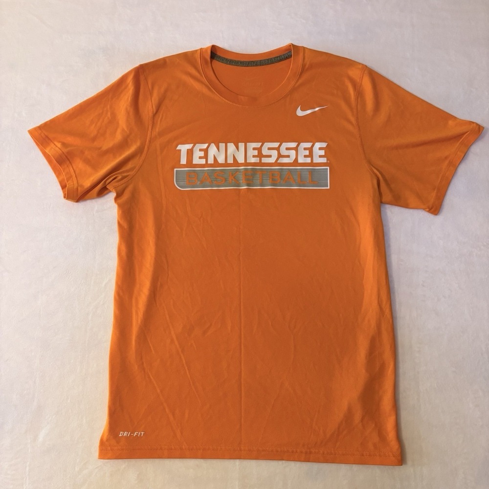 Nike Dri Fit T-Shirt Tennessee Volunteers Basketball Size Small NCAA Orange S UT